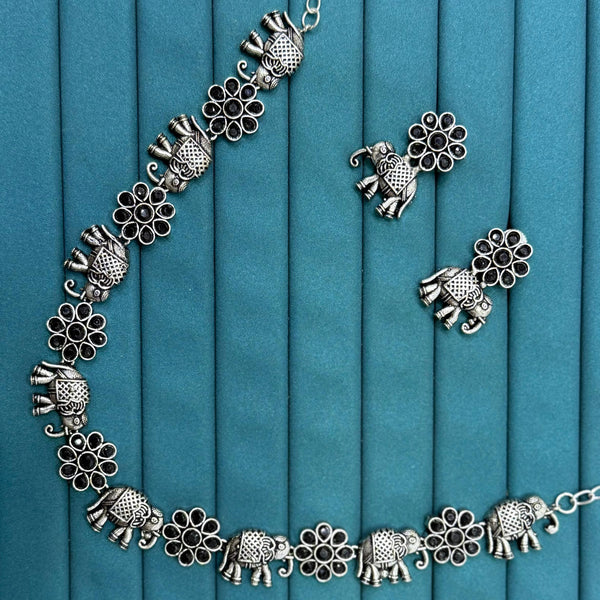 Oxidise choker set 3
