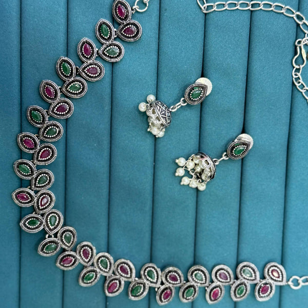 Oxidise choker set 4