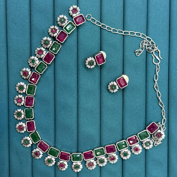 Oxidise choker set 6