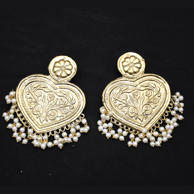 Afghani Heart Earrings